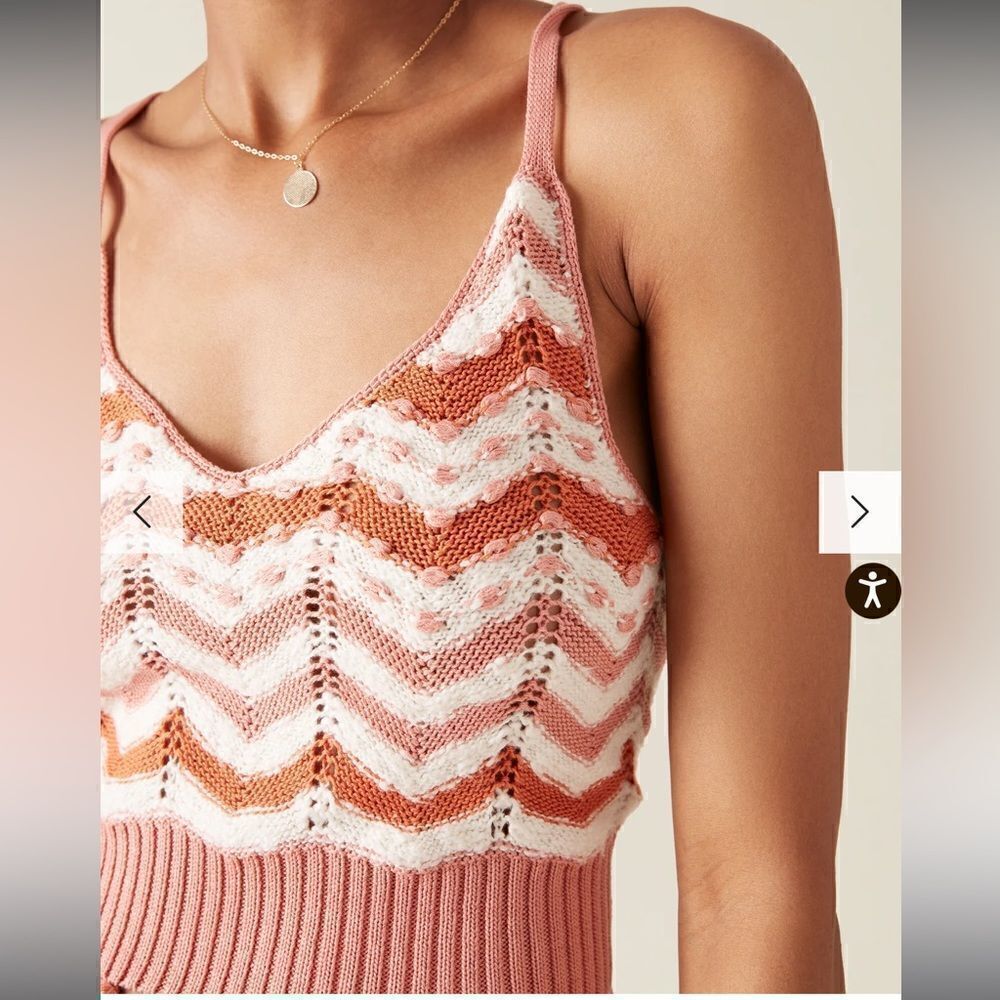 NWT FIGUE Quinn Bralette Orange Multi Medium - Picture 4 of 14